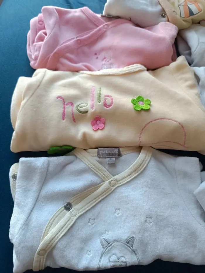 Lot de 7 pyjamas - Vertbaudet - Naissance - 0 mois  | Beebs