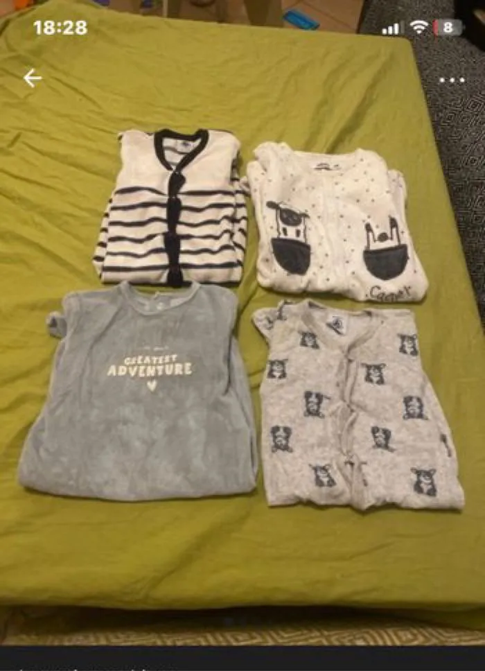 Lot pyjamas hiver - Petit Bateau - 3 mois  | Beebs