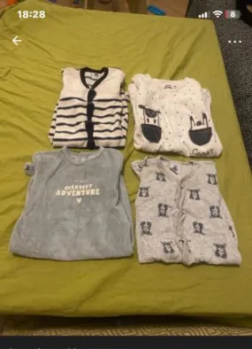 Lot pyjamas hiver - Petit Bateau - 3 mois  | Beebs