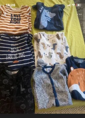 Lot pyjamas hiver - Petit Bateau - 6 mois  | Beebs