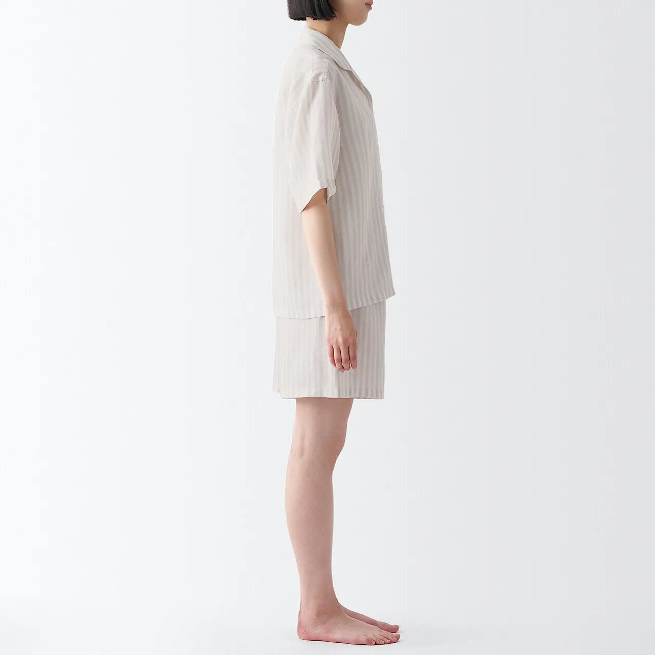 Lyocell and Linen Short Sleeve Pyjamas 17829