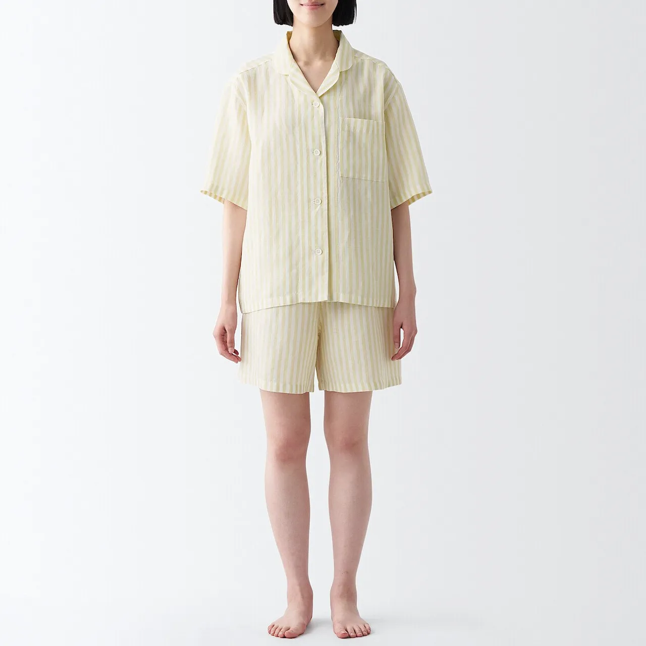 Lyocell and Linen Short Sleeve Pyjamas 17829