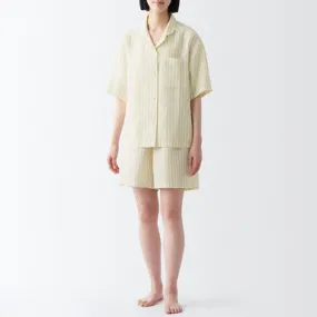 Lyocell and Linen Short Sleeve Pyjamas 17829