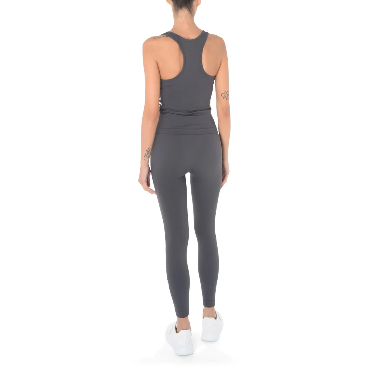 Max Mara Leggings 'S' en tissu technique gris