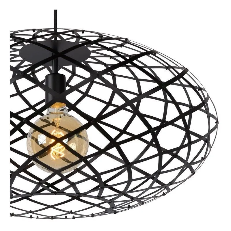 Moderne hanglamp Wolfram, Zwart