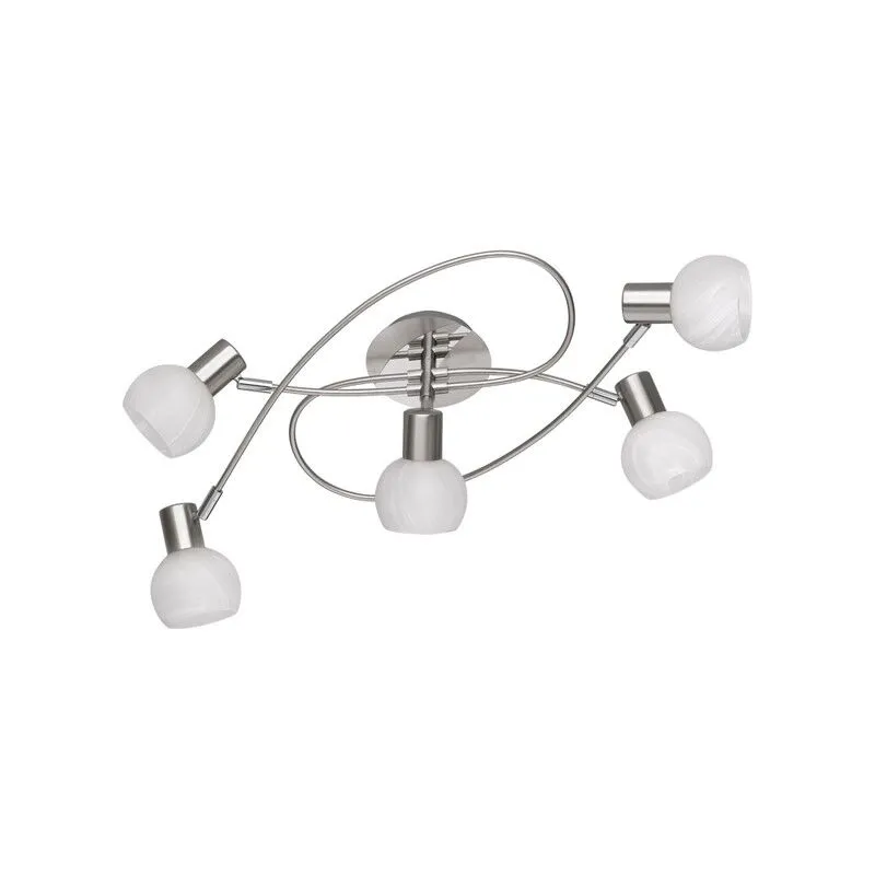 Nikkelen plafonnière modern, Benita