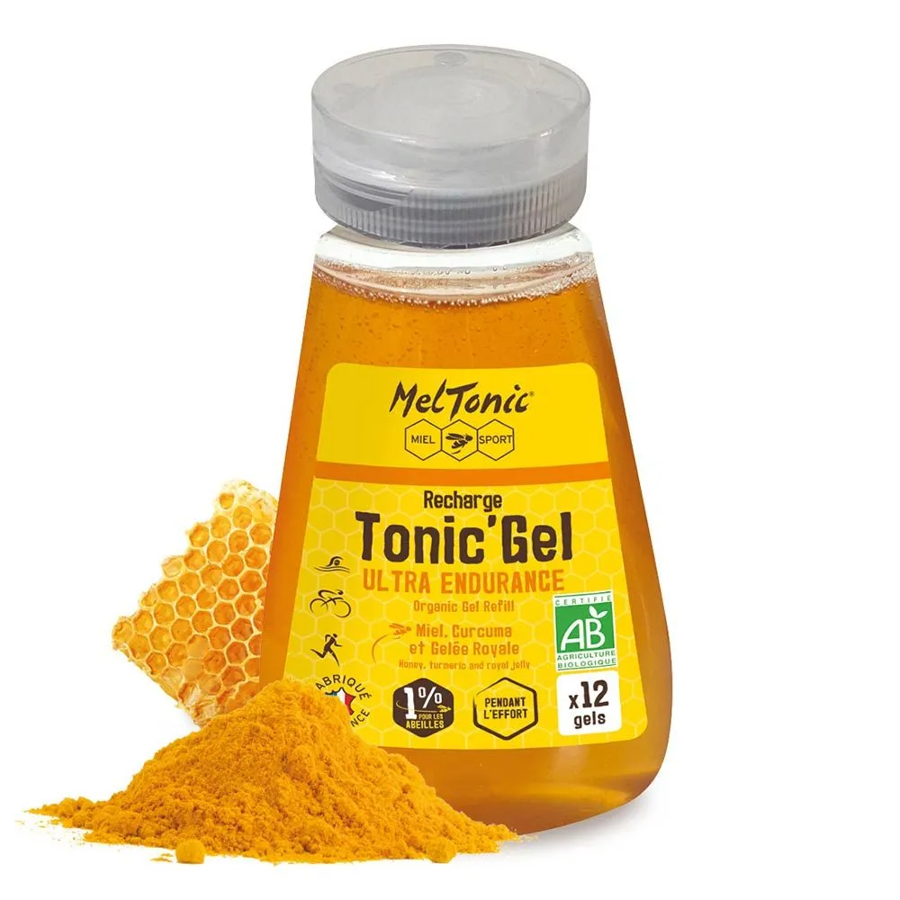 Nutrition sportive Meltonic | Gel énergétique BIO de l'effort Meltonic Tonic'Gel Ultra Endurance Miel-Curcuma-Gelée Ro