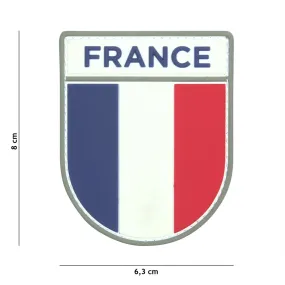 Patch de bras FRANCE gomme 3d