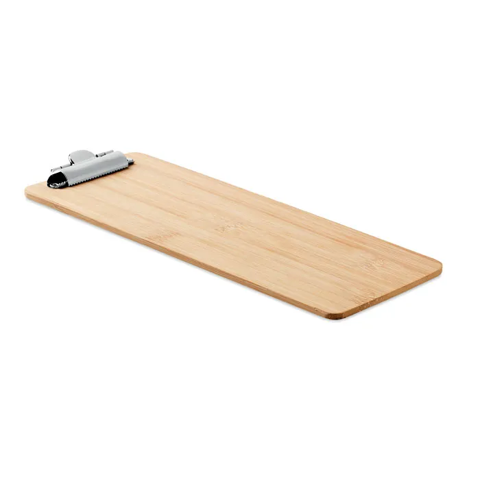 Petit porte-bloc en bambou - CLIPBI - Vertlapub