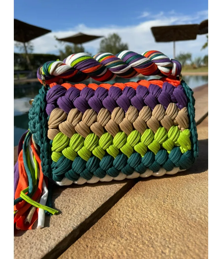 Petit Sac à Main Vert et multi
