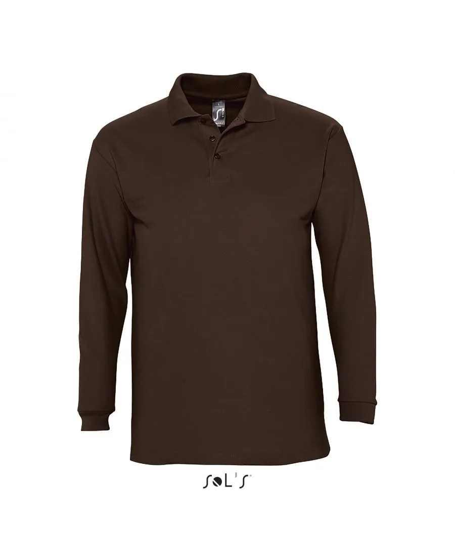 Polo manches longues Homme Personnalisé - 210g Sol's Winter