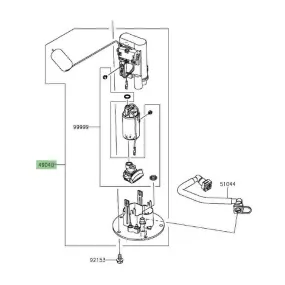 Pompe à essence Kawasaki Z300 (2015-2016) | Moto Shop 35