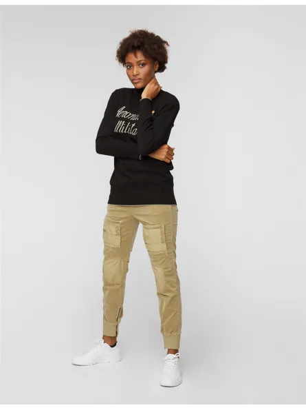 Pull col roulé Aeronautica Militare noir