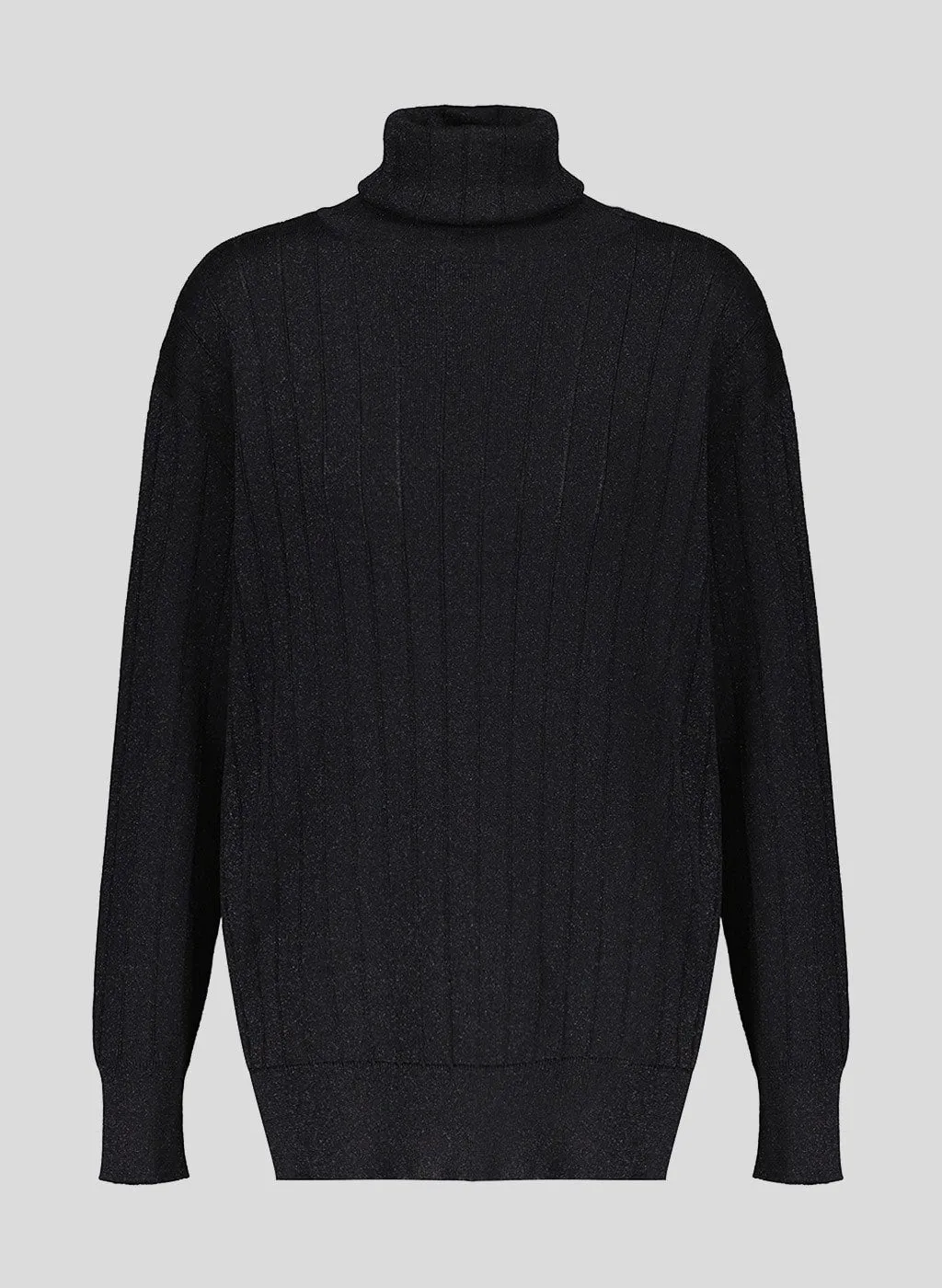 Pull col roulé Gelson noir en lurex