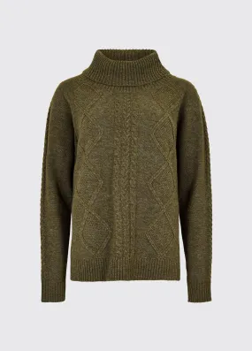 Pull col roulé Kirkwood - Dusky Green