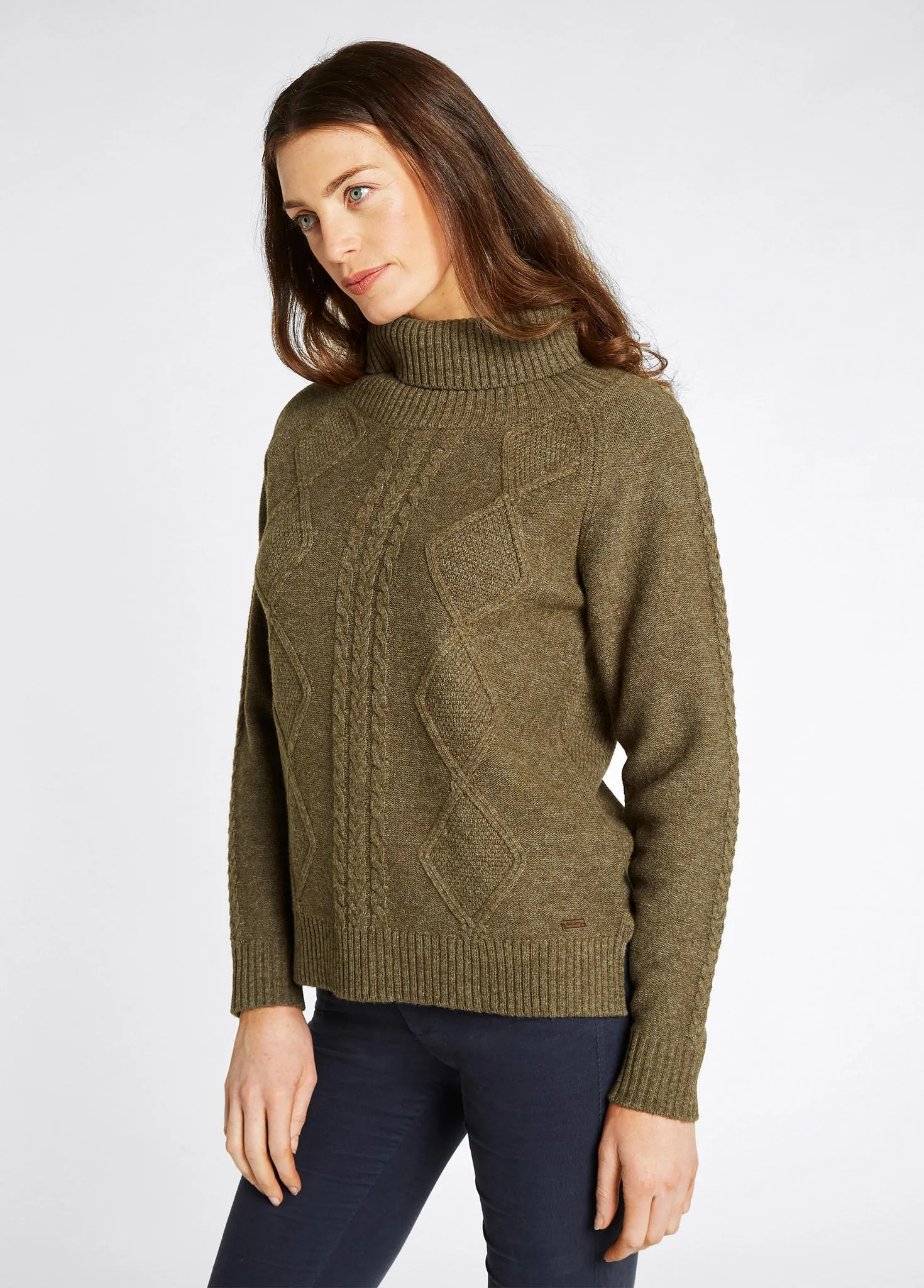 Pull col roulé Kirkwood - Dusky Green