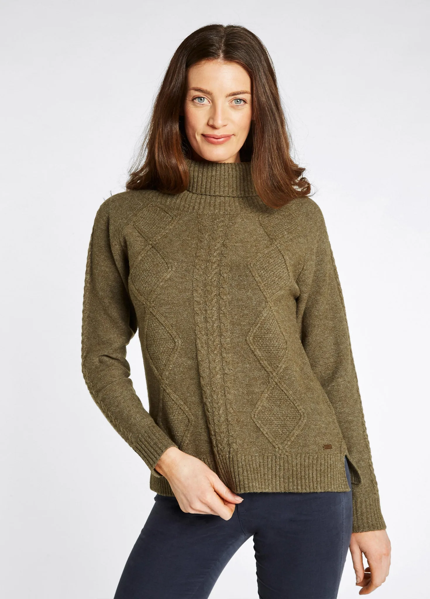 Pull col roulé Kirkwood - Dusky Green