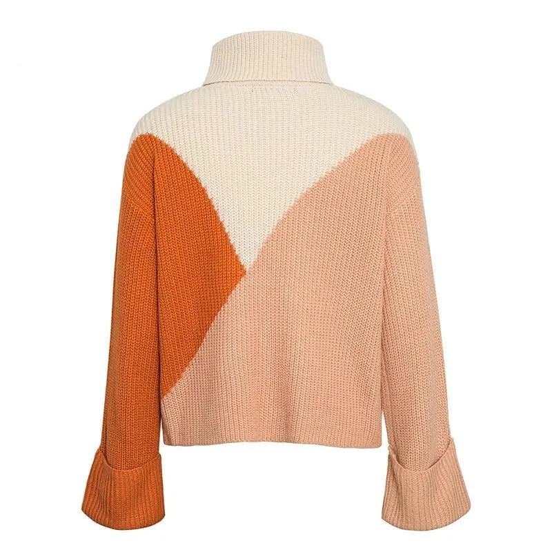 Pull-Over Boho Automne Col Roulé