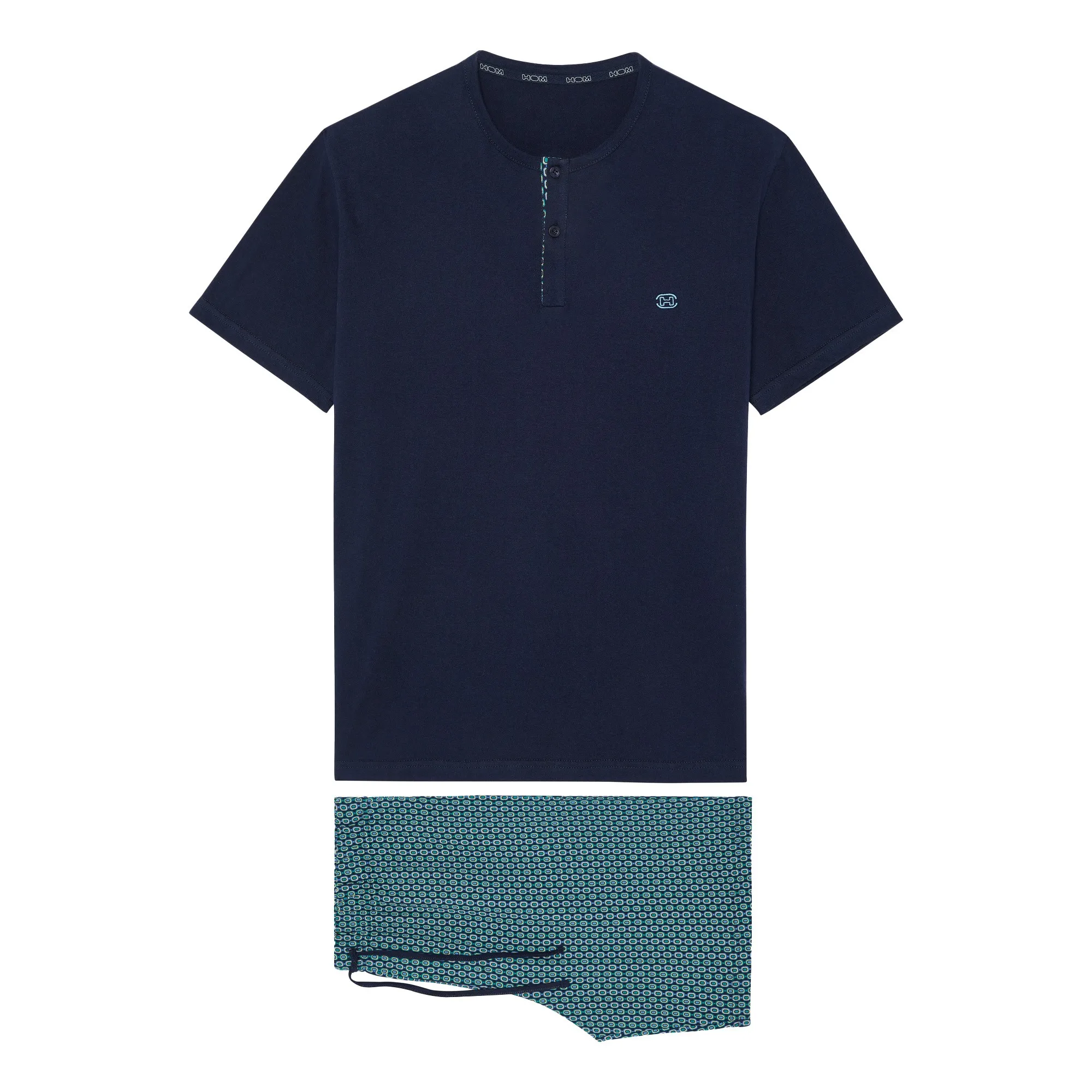 Pyjama court HOM Andy - HOM : vente pyjamas courts pour homme HOM