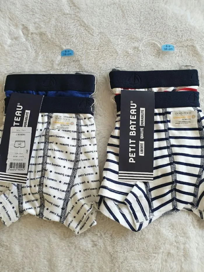 Pyjamas + 4 boxers Petit Bateau 6 ans - Petit Bateau - 6 ans  | Beebs