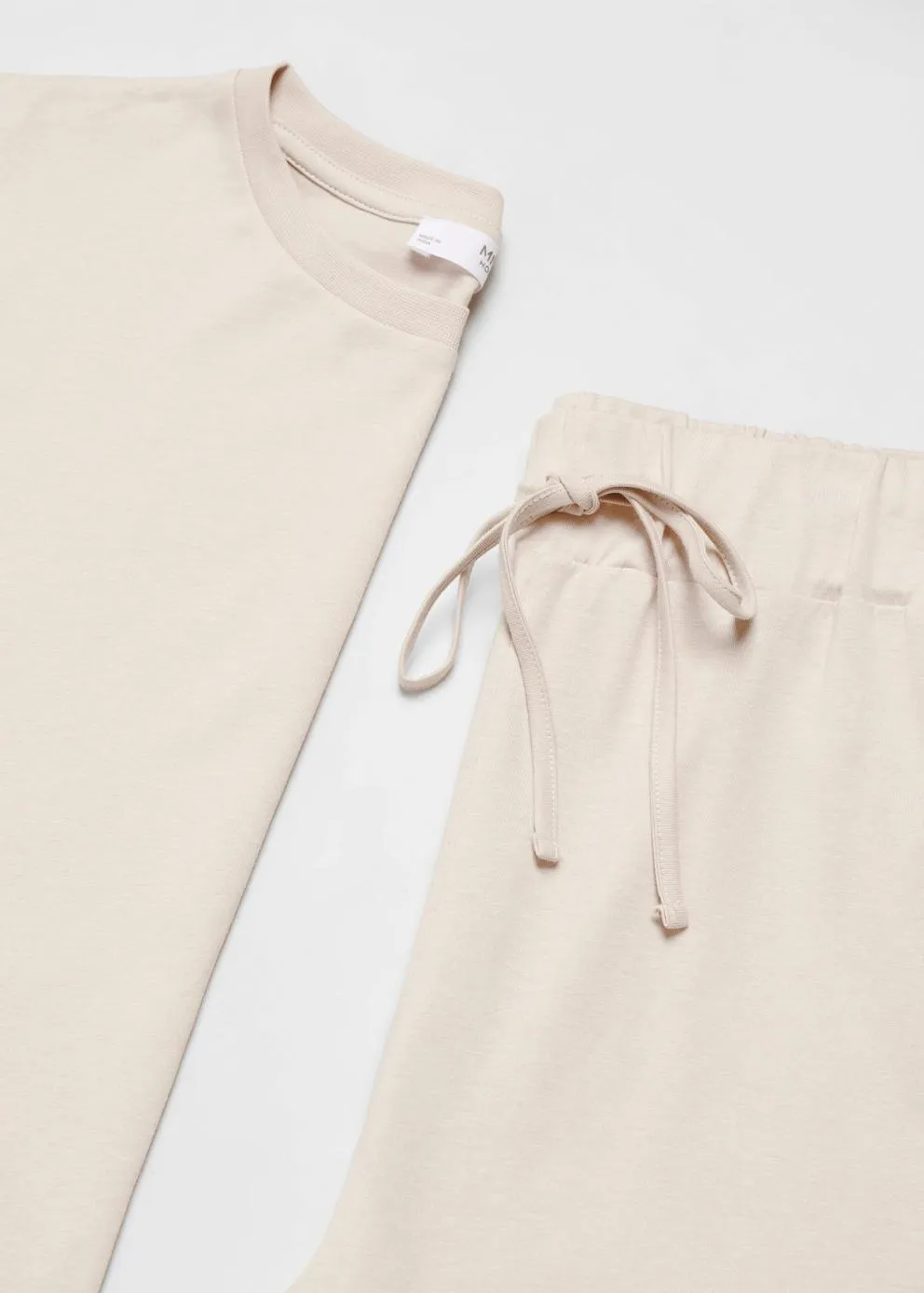 Pyjamas | Femme MANGO Pyjama Long En Coton Écru