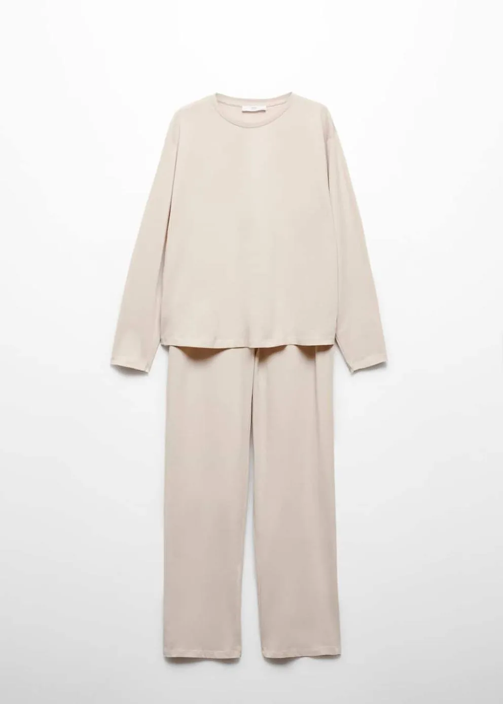 Pyjamas | Femme MANGO Pyjama Long En Coton Écru