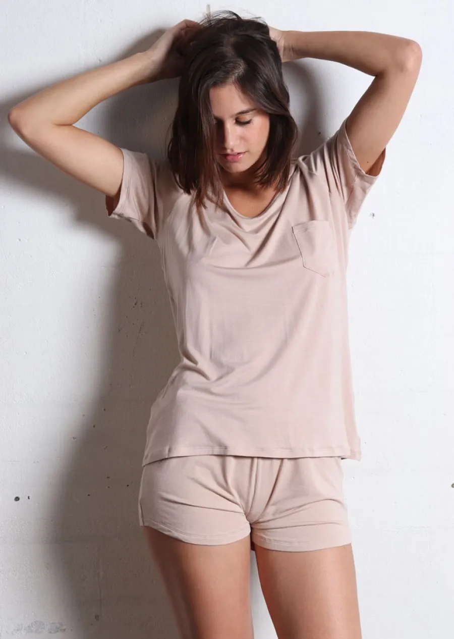 Pyjamas femme coton: short pyjama femme en ligne | DoYouGreen