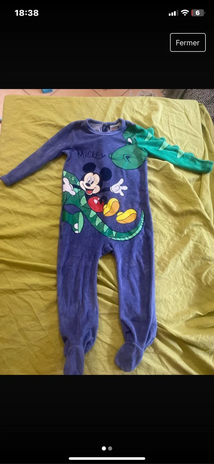 Pyjamas hiver - Disney - 24 mois  | Beebs