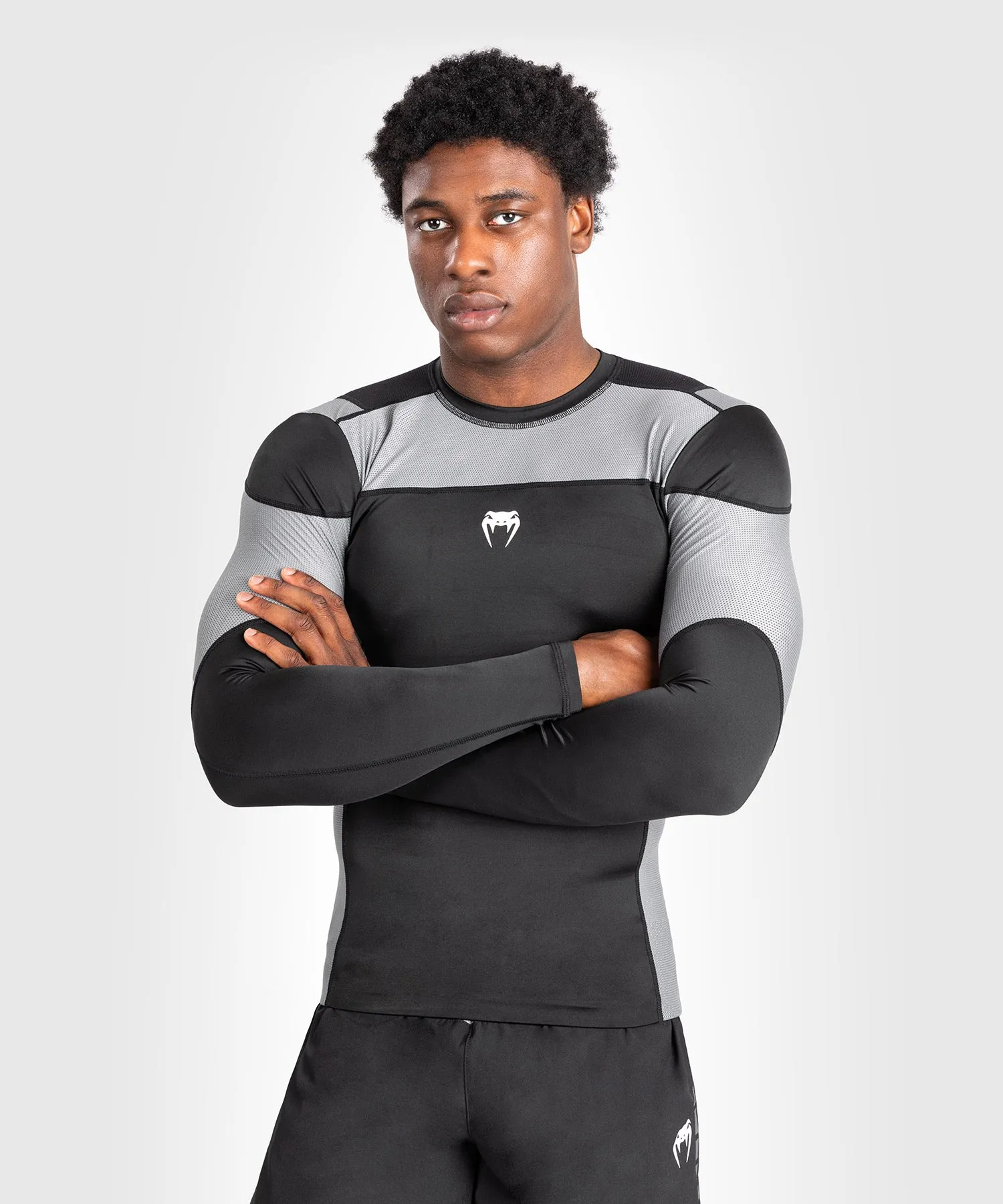 Rashguard À Manches Longues pour Hommes Venum Tempest - Noir/Gris