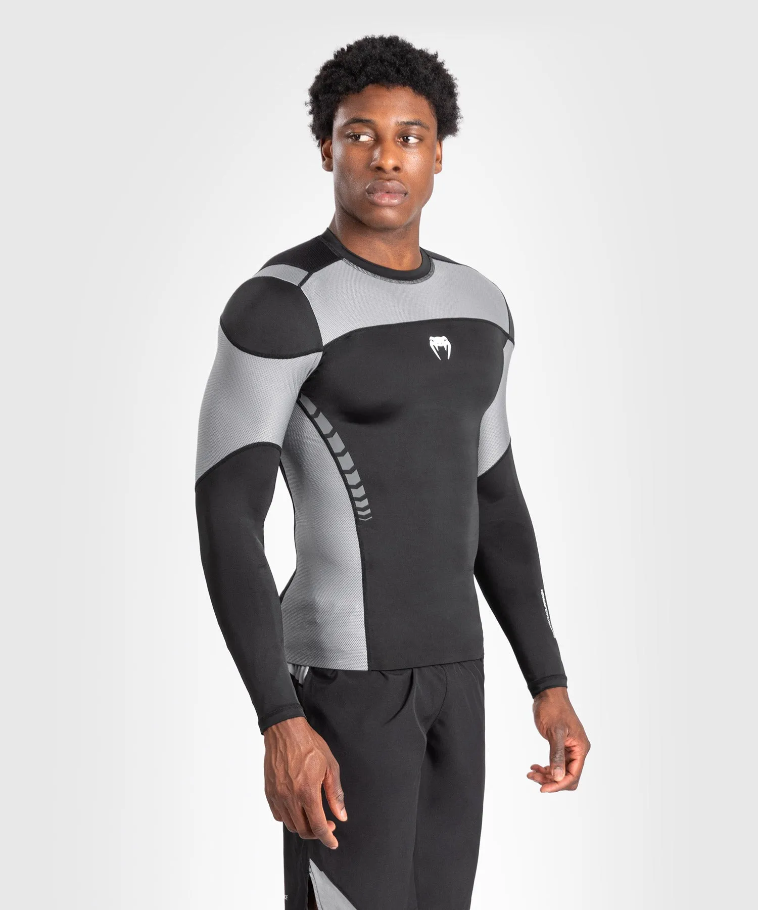 Rashguard À Manches Longues pour Hommes Venum Tempest - Noir/Gris