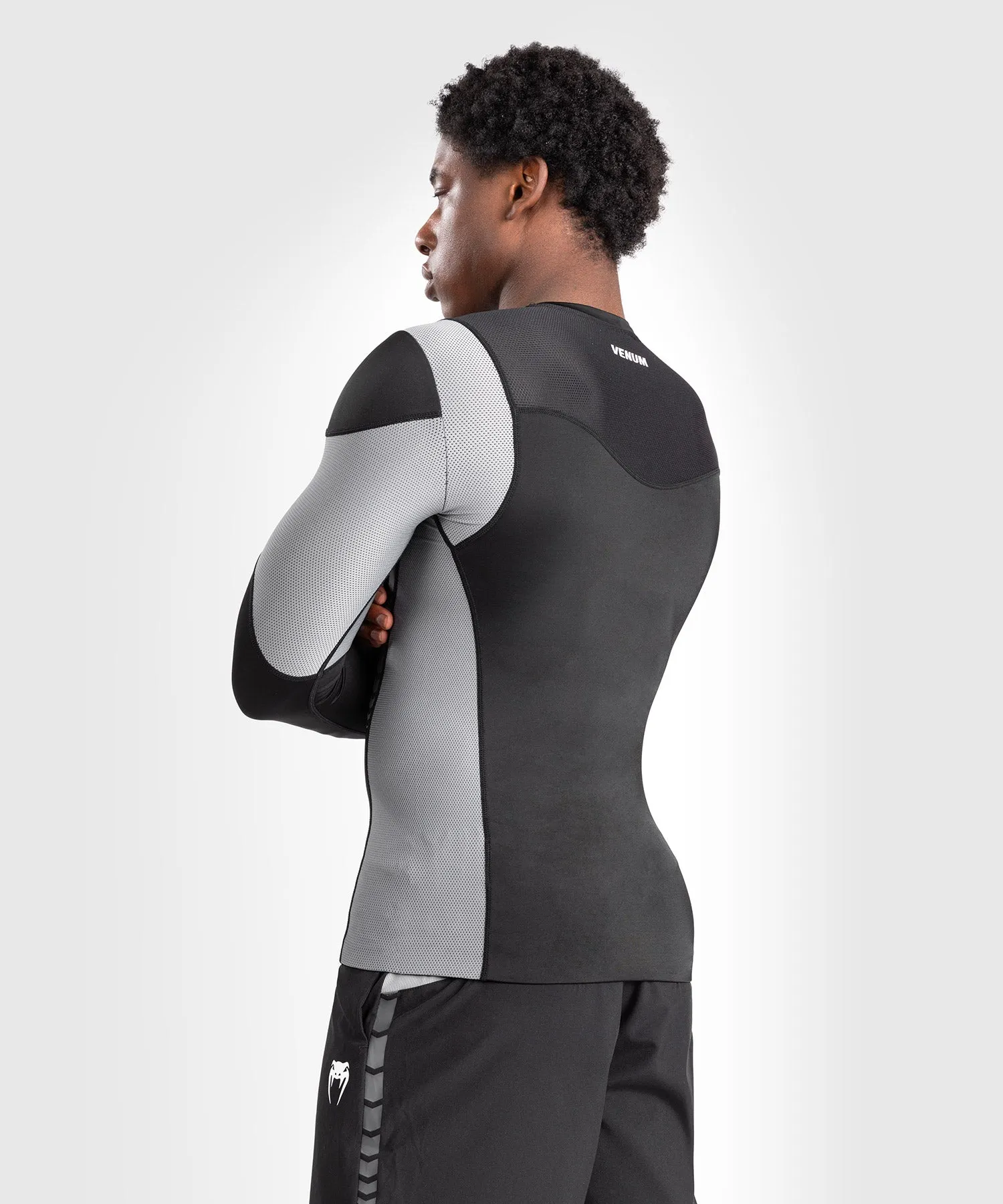 Rashguard À Manches Longues pour Hommes Venum Tempest - Noir/Gris