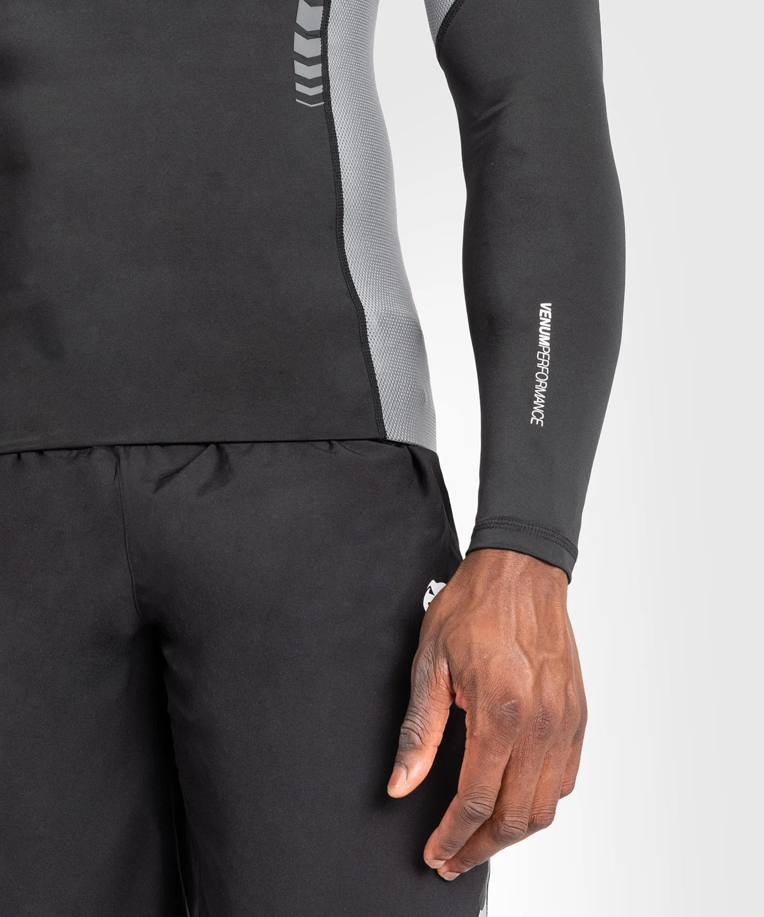 Rashguard À Manches Longues pour Hommes Venum Tempest - Noir/Gris