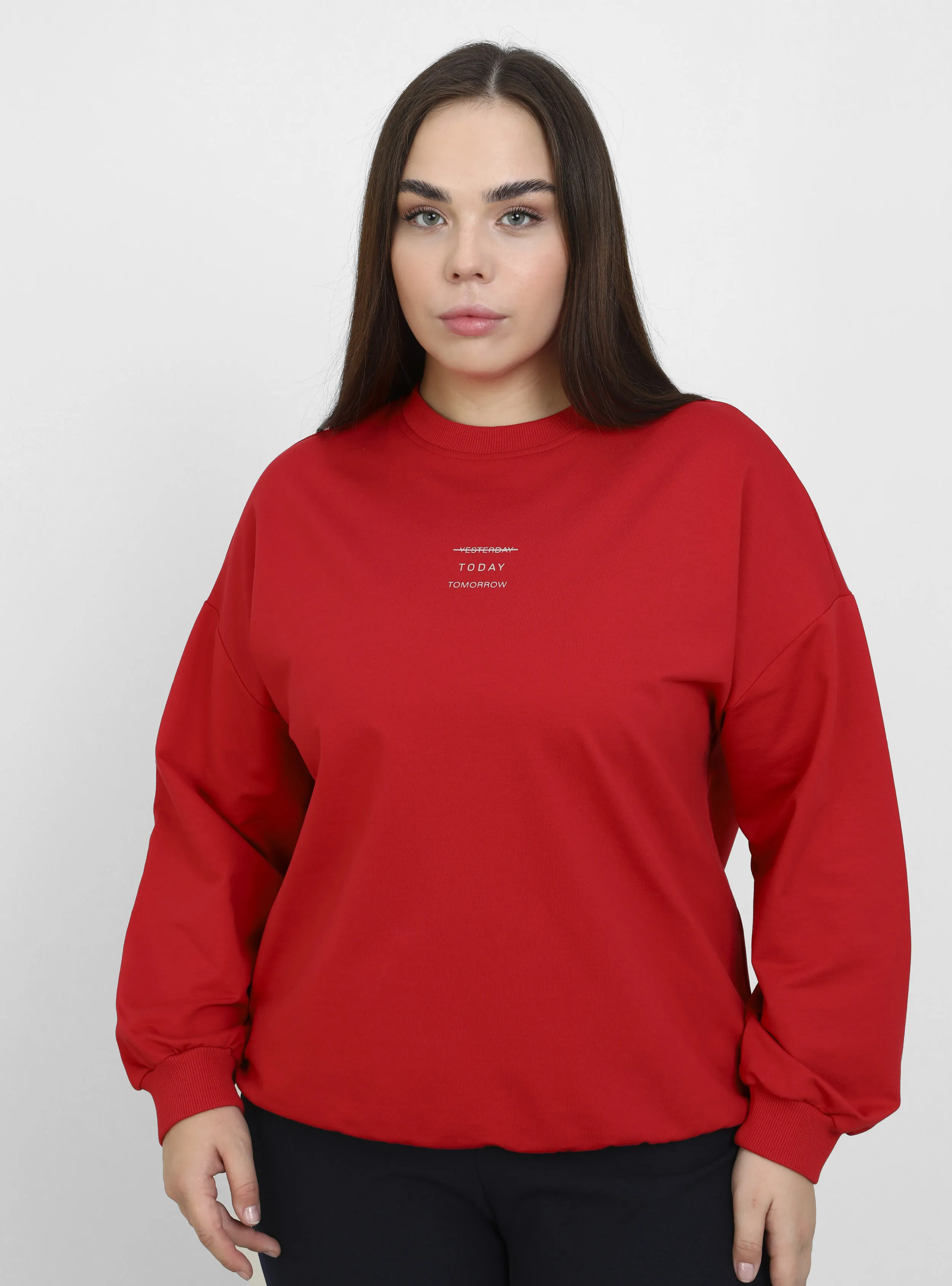 Red - Plus Size Sweatshirts