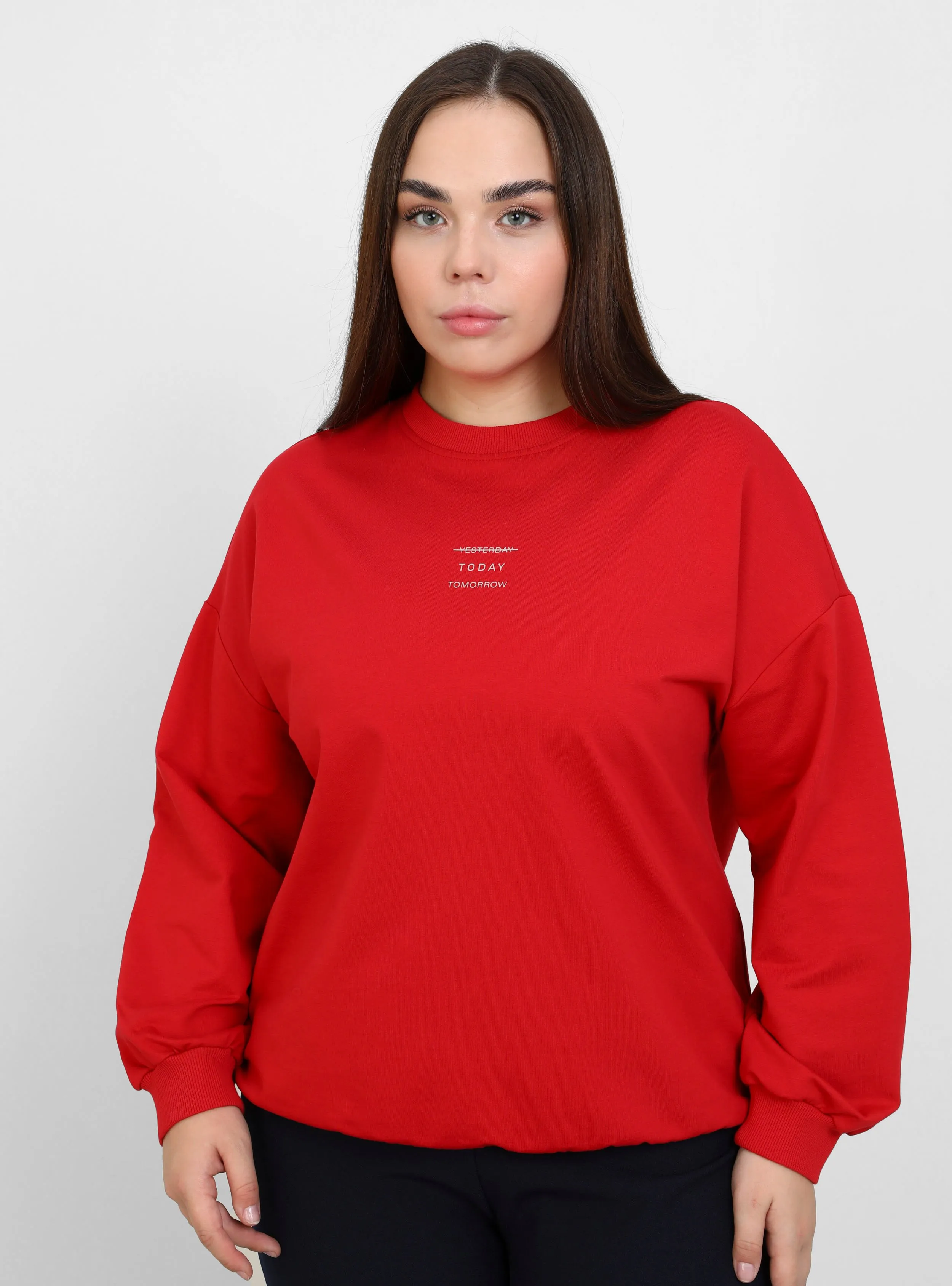 Red - Plus Size Sweatshirts