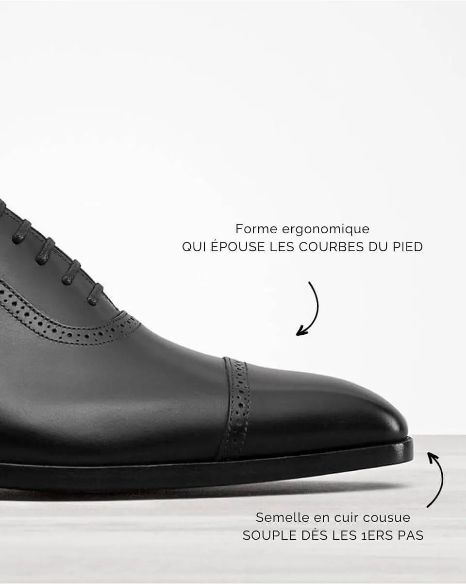 Richelieu noir homme | Richelieu derby | In Corio