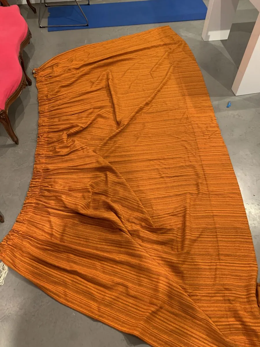Rideaux Orange Annees 70
