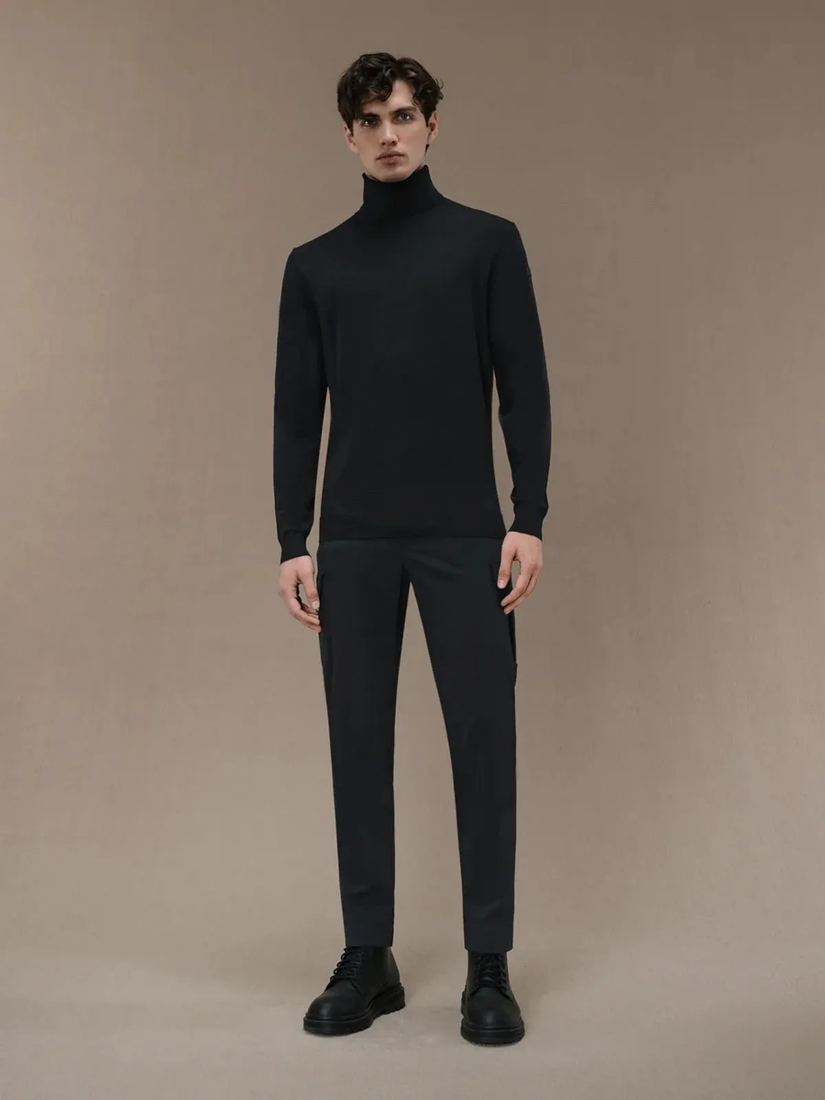 RRD Pull col roulé homme MAXELL TURTLENECK KNIT W24159 10 Noir