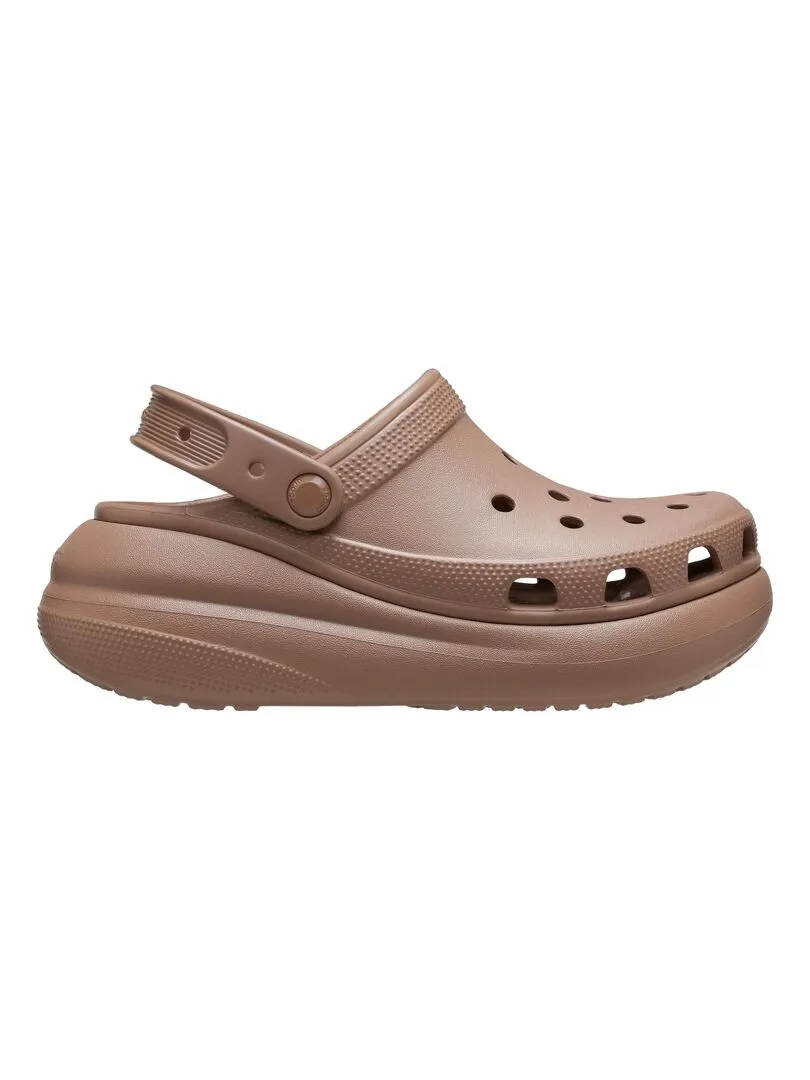 Sabot à Enfiler Crocs Classic Crush Clog - Marron