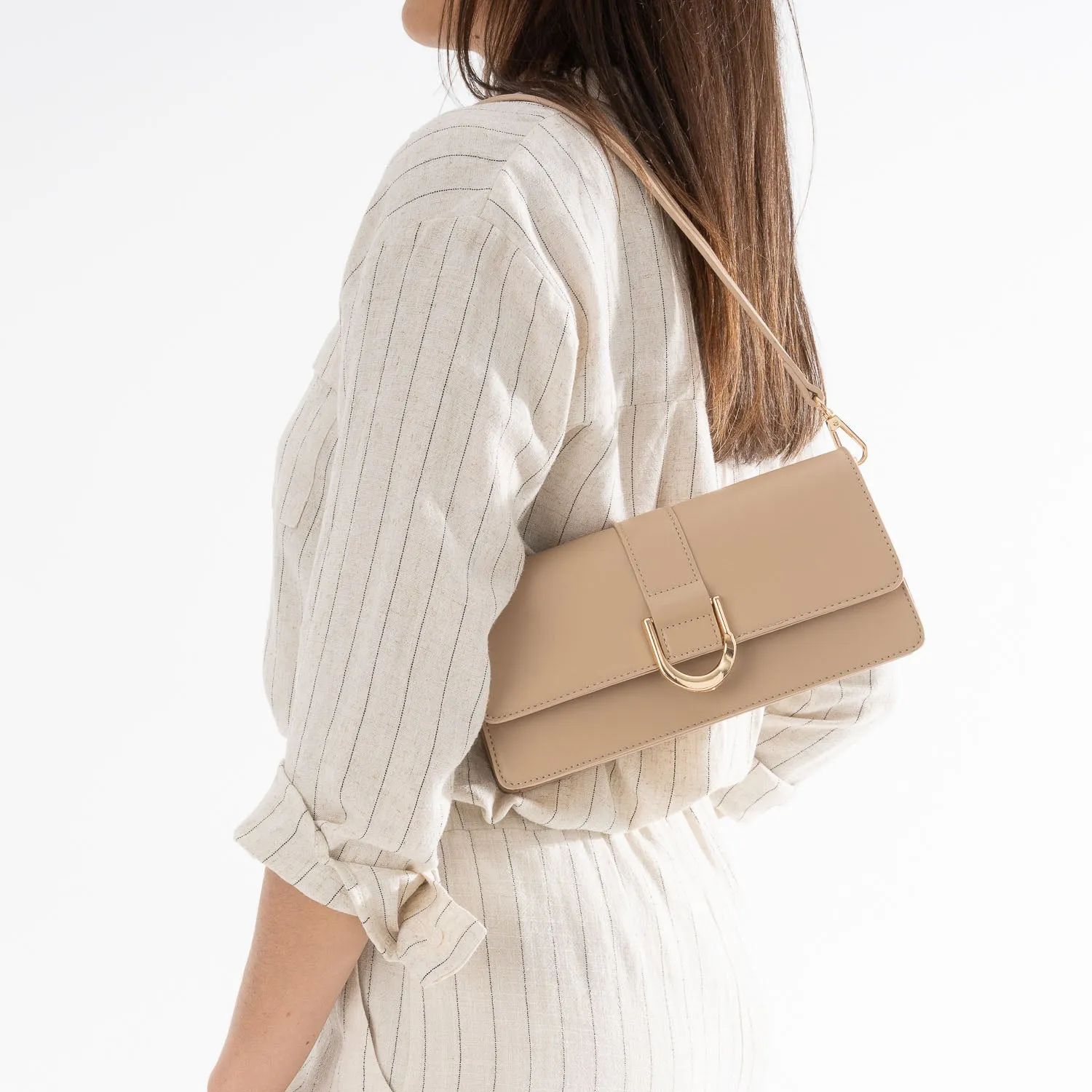 Sac baguette TEXTO beige - Sacs à main Maroquinerie | ERAM