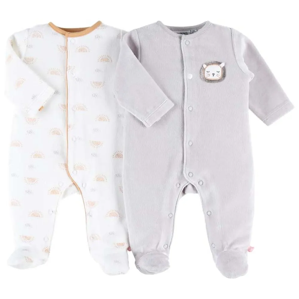 Set de 2 pyjamas velours (0m) - Babou & Kendi