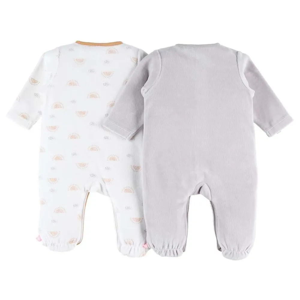 Set de 2 pyjamas velours (0m) - Babou & Kendi