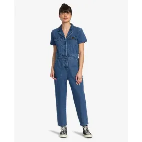 Side-Shore - recession denim jumpsuit rvca - women pantalons / salopettes - side-shore