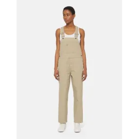 Side-Shore - women duck canvas bib dickies - women pantalons / salopettes - side-shore