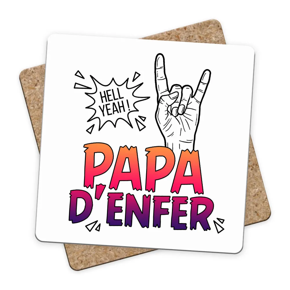 Sous-bock Papa d'Enfer