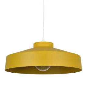 Suspension architecte jaune mat
