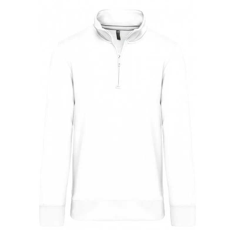 Sweat-shirt col zippé