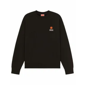 Sweatshirt Col Rond Noir Boke Flower - Kenzo pour homme