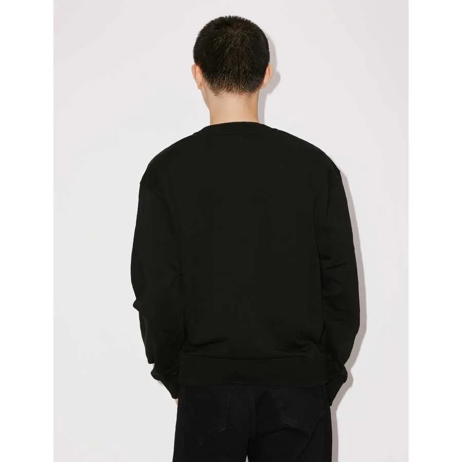 Sweatshirt Col Rond Noir Boke Flower - Kenzo pour homme