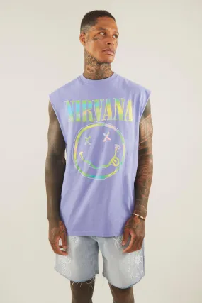 T-shirt sans manches oversize Nirvana