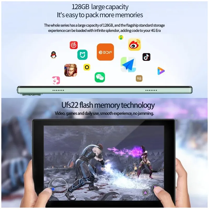 Tablette Tactile 10 Pouces Android 11 8GB+128GB Dual SIM LTE